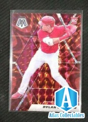 2021 Panini Mosaic Dylan Carlson Red Mosaic Prizm SP Rookie St Louis Cardinals